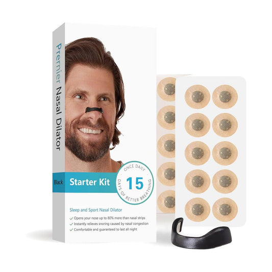 Breathing Nasal Strips – Snore Less, Breathe More, Sleep Better (Starter Kit – 15 Count)